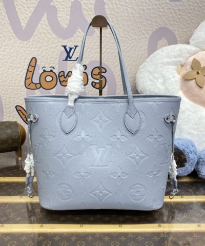 Replica Louis Vuitton Neverfull MM Sky Blue - premium superclone handbag