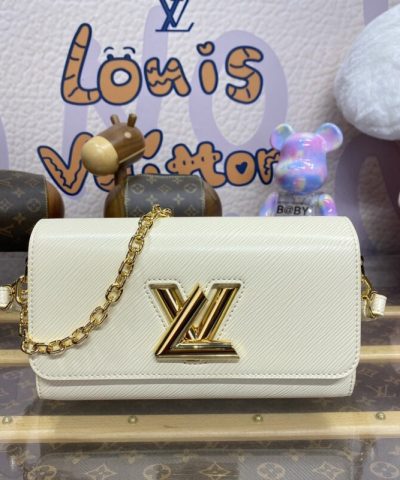 Replica Louis Vuitton Twist West Pochette White - high-end replica designer purse