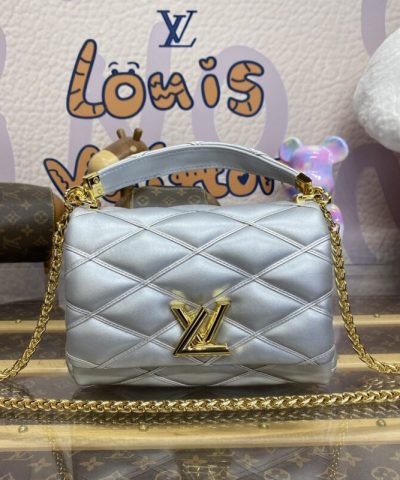 Replica Louis Vuitton Go – 14 Silver - 1:1 premium replica handbag