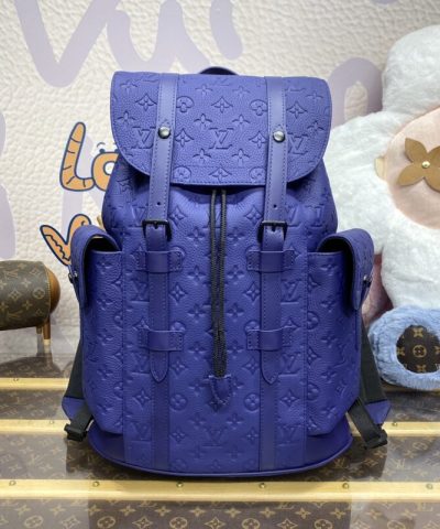 Replica Louis Vuitton Christopher Backpack Blue