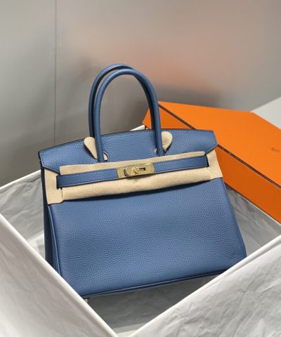 Replica Hermès Birkin Agate Blue