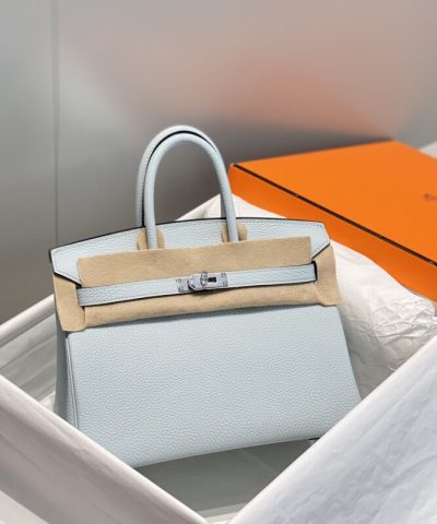 Replica Hermès Birkin Grail Blue - affordable luxury replica bag