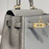 Replica Hermès Kelly Mini Cumulonimbus Gray - premium superclone handbag