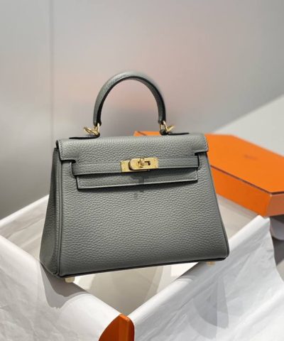 Replica Hermès Kelly Mini Cumulonimbus Gray - 1:1 premium replica handbag