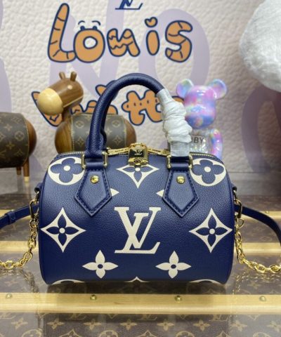 Replica Louis Vuitton Speedy Bandouliere 20 Blue