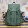 Replica Louis Vuitton Christopher Backpack Green - top-grade luxury bag dupe