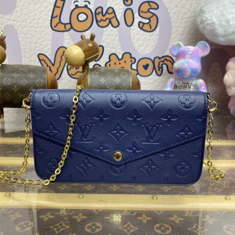 Replica Louis Vuitton Félicie Pochette Dark Blue