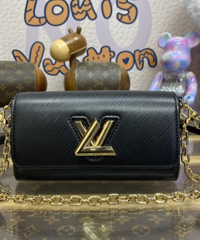 Replica Louis Vuitton Twist West Pochette Black - high-quality designer bag dupe