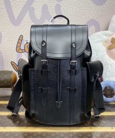 Replica Louis Vuitton Christopher Backpack Black