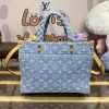 Replica LV Onthego Denim Large - high-quality designer bag dupe