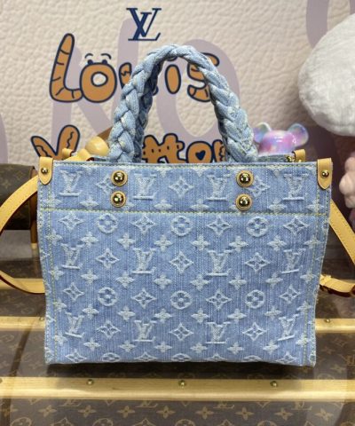 Replica LV Onthego Denim Large - high-quality designer bag dupe