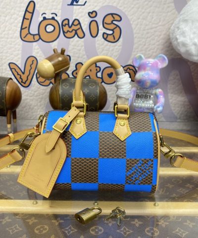 Replica Louis Vuitton Speedy 18 Blue Grid