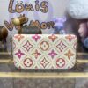 Replica Louis Vuitton Félicie Pochette White Orange Flowers - 1:1 premium replica handbag