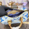 Replica Louis Vuitton Speedy Bandouliere 25 Blue – White
