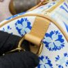 Replica Louis Vuitton Speedy Bandouliere 25 Blue – White - high-end replica designer purse