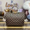 Replica Louis Vuitton Speedy Bandouliere 25 Brown Grid - high-end replica designer purse