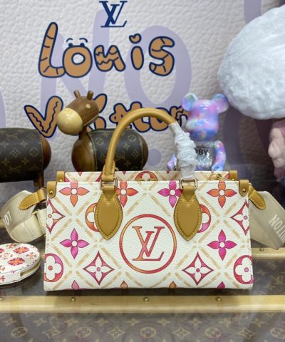 Replica LV Onthego East West Orange - high-quality designer bag dupe