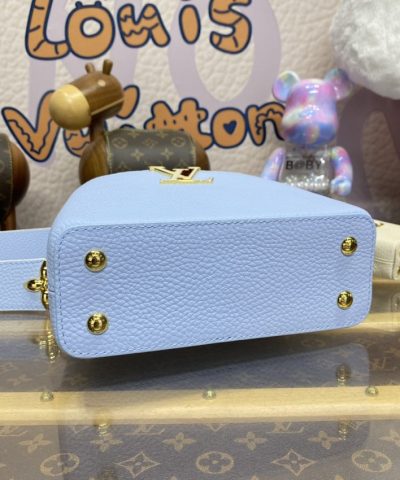 Replica Loius Vuitton Capucines Light Blue - premium superclone handbag