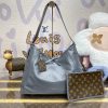 Replica Louis Vuitton Carry All MM Silver - top-grade luxury bag dupe