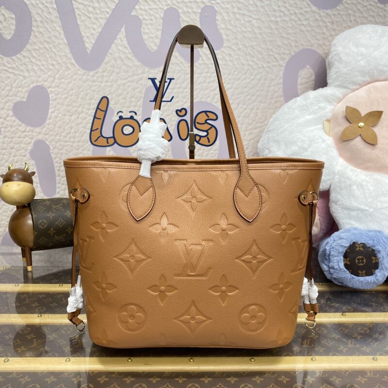 Replica Louis Vuitton Neverfull MM Full Brown - high-quality designer bag dupe