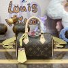 Replica Louis Vuitton Speedy 18 Brown - 1:1 premium replica handbag