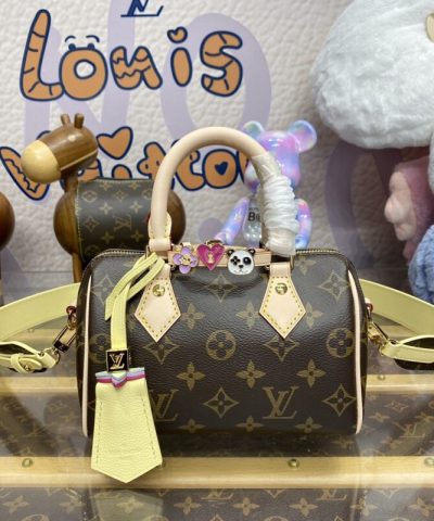 Replica Louis Vuitton Speedy 18 Brown - 1:1 premium replica handbag