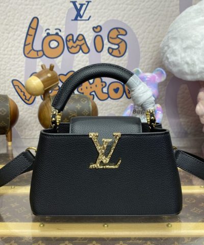 Replica Loius Vuitton Capucines East West Black