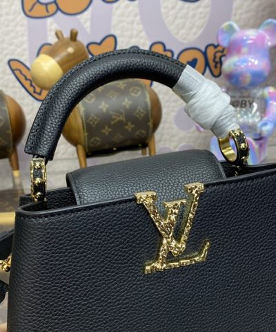 Replica Loius Vuitton Capucines East West Black