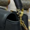 Replica Loius Vuitton Capucines East West Black - 1:1 premium replica handbag