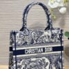 Replica Dior Tote Book Blue Tiger