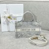 Replica Dior Tote Book Mini Grey Tiger - 1:1 premium replica handbag