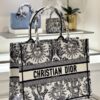 Replica Dior Tote Book Black&White Sun - affordable luxury replica bag