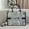 Replica Dior Tote Book White Tiger Leather