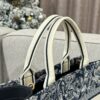 Replica Dior Tote Book Blue Tiger Leather