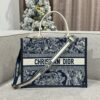 Replica Dior Tote Book Blue Tiger Leather - high-quality designer bag dupe