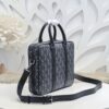 Replica Dior Zipped Briefcase Grey - high-end replica designer purse