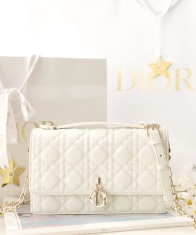 Replica My Dior Top Handle Bag White - affordable luxury replica bag