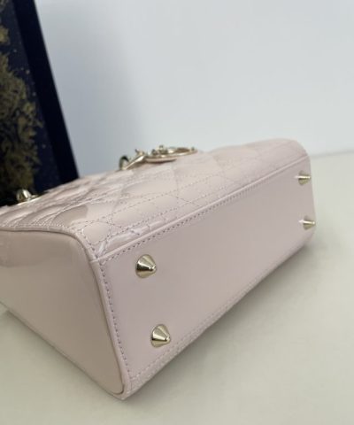 Replica Lady Dior Patent Pink Abc - premium superclone handbag