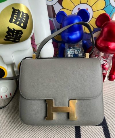 Replica Hermès Constance 18Cm Grey - 1:1 premium replica handbag