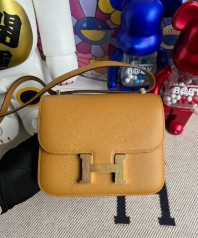 Replica Hermès Constance 18Cm Brown - elite factory replica handbag