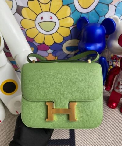 Replica Hermès Constance 18Cm Light Green