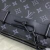 Replica Louis Vuitton Steamer Messenger Black Canvas - high-quality designer bag dupe