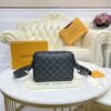 Replica Louis Vuitton Steamer Messenger Black Canvas