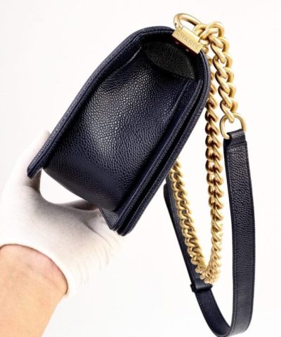 CHANEL Le Boy Dark Blue - 1:1 premium replica handbag