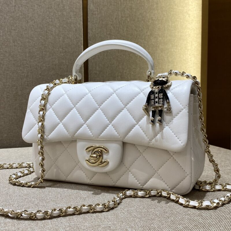 CHANEL CF 20 cm Lion White - high-quality designer bag dupe