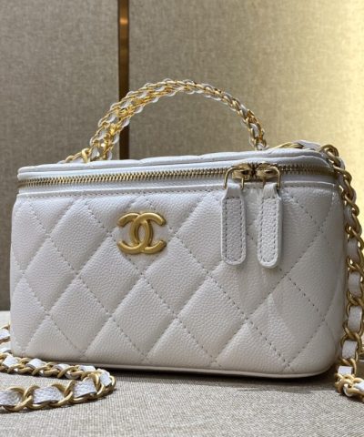CHANEL 22S Handle Box Bag White - top-grade luxury bag dupe