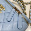 CHANEL 22S Handle Box Bag Blue - high-end replica designer purse