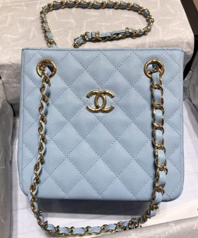 CHANEL 22S Hubo Bag Light Blue - 1:1 premium replica handbag