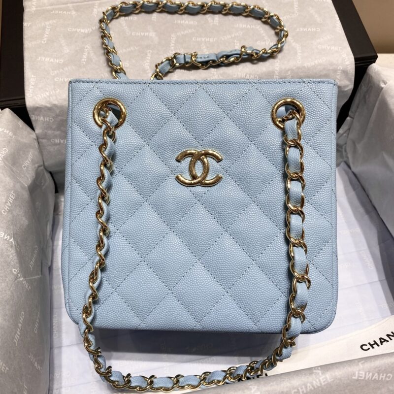CHANEL 22S Hubo Bag Light Blue - 1:1 premium replica handbag