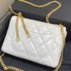 CHANEL 22P Enamel Bag White